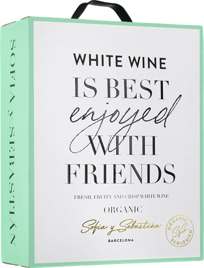 Sofia y Sebastian White Wine is Best Enjoyed with Friends Organic 2022