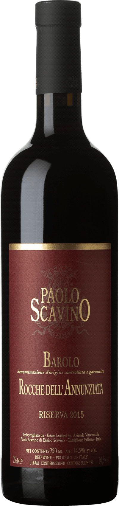 Barolo Riserva Rocche dell’Annunziata Paolo Scavino 2015