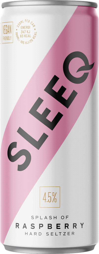 SLEEQ Raspberry Hard seltzer