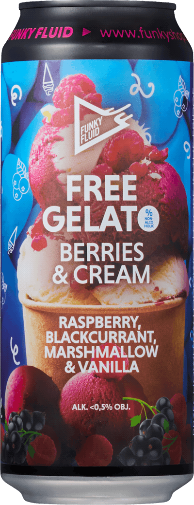 Funky Fluid Free Gelato Berries & Cream Non Alcoholic