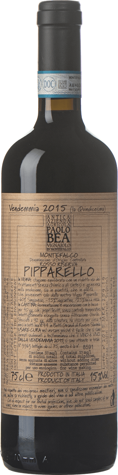 Pipparello Paolo Bea 2015