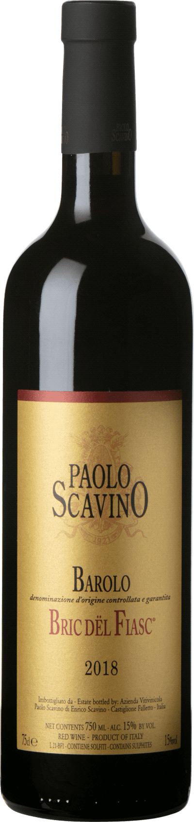 Paolo Scavino Barolo Bric dël Fiasc 2018