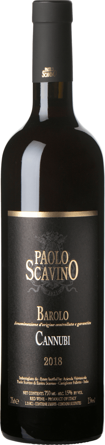 Paolo Scavino Barolo Cannubi 2018