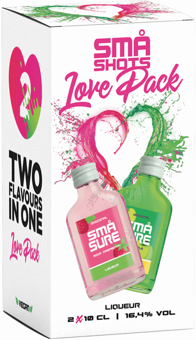 Små Sure Love Pack Sour Apple & Sour Raspberry