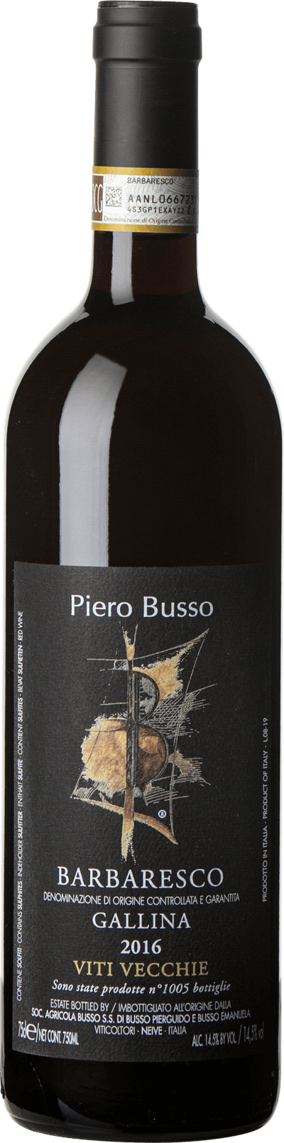 Barbaresco Gallina Viti Vecchie Piero Busso 2016