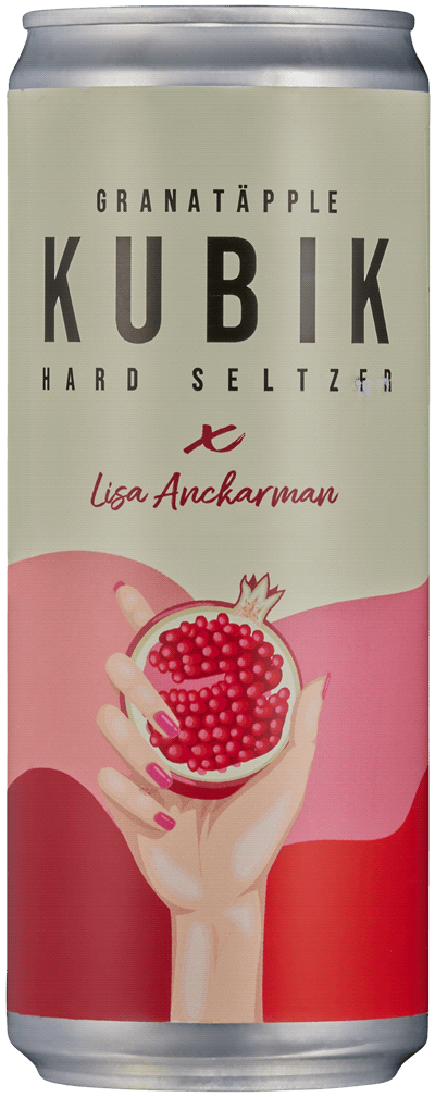 Hard Seltzer Granatäpple KUBIK X Lisa Anckarman