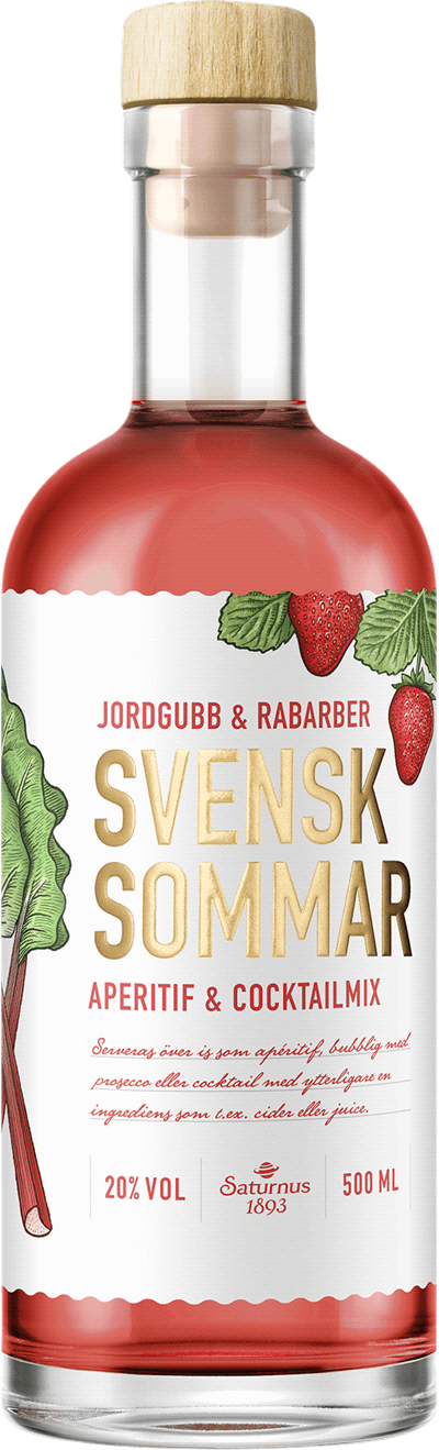 Svensk Sommar Jordgubb & Rabarber