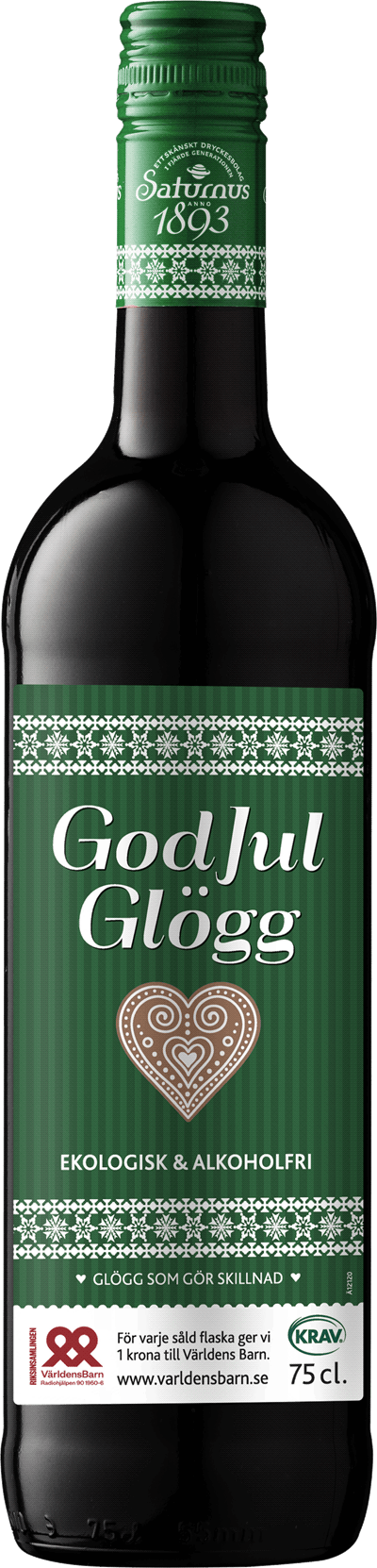 God Jul Glögg Röd Ekologisk Alkoholfri 2017