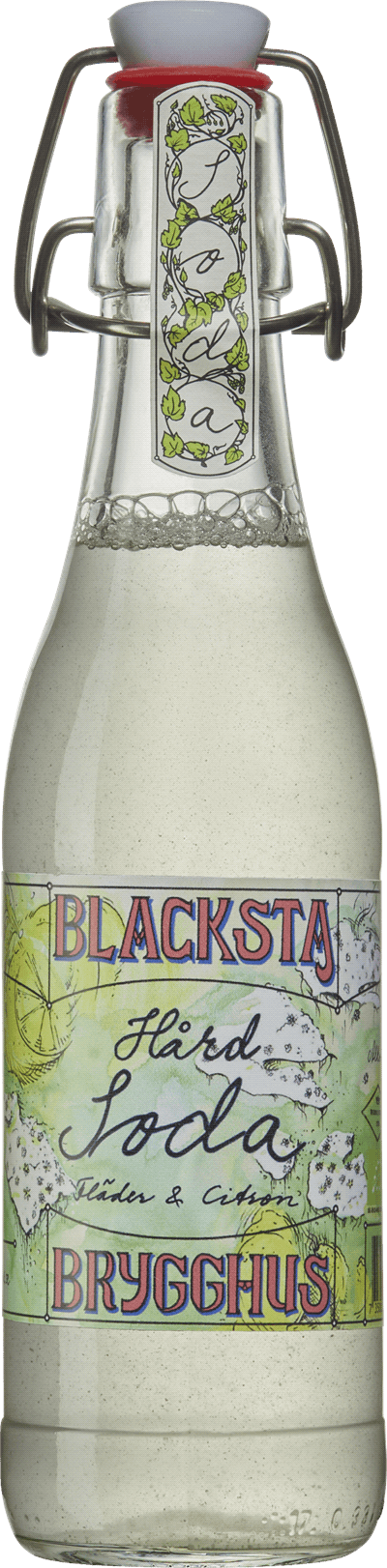 Blacksta Brygghus Hård Soda Fläder och Citron